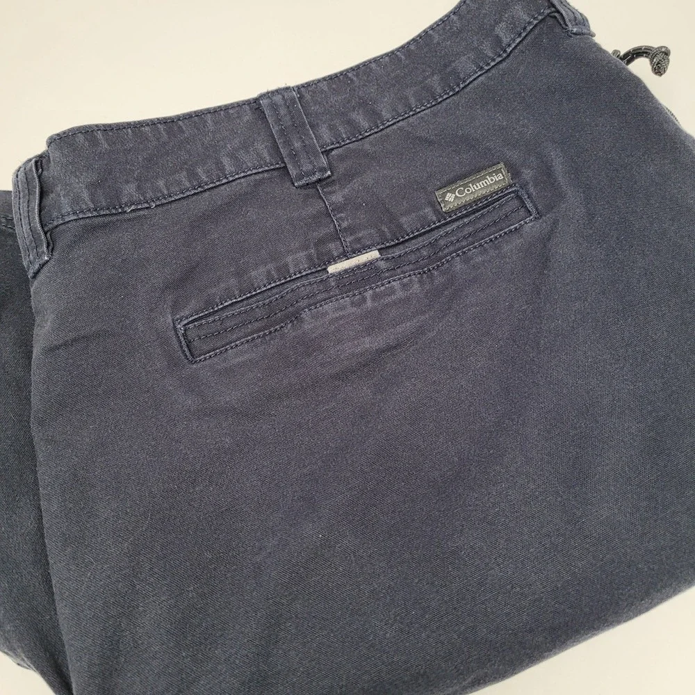 Columbia Utility Shorts Mens 44 Navy Blue Excellent‎ Cotton Stretch AM0184